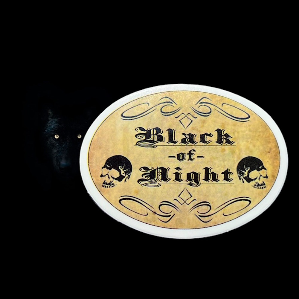 BLACK OF KNIGHT Witchy Sorceress Supreme Potion B0ttle Label Sticker Spells Hex